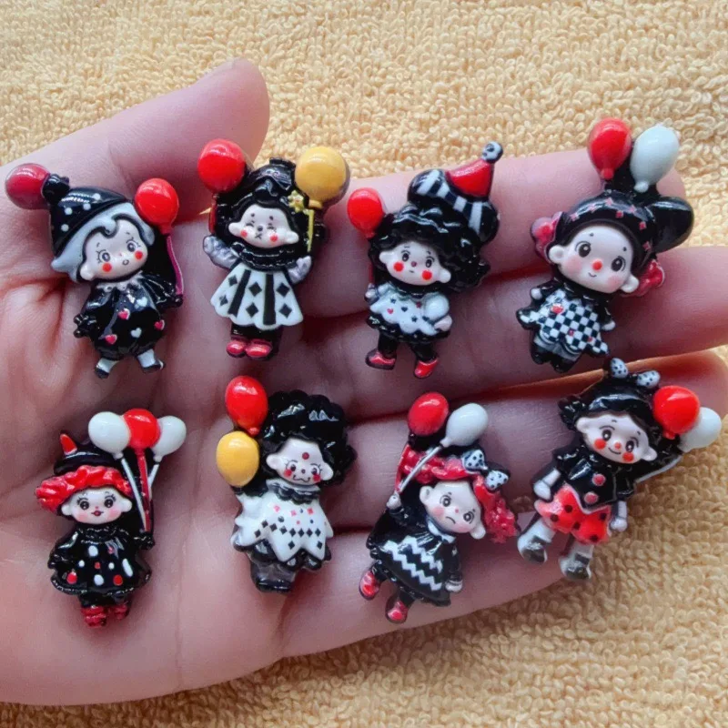 Hot deal: 12pcs Joker Balloon Children's Fun Handmade DIY Cream Gel Phone Case Hair Clip Headpiece Resin Accessories Jewelry
