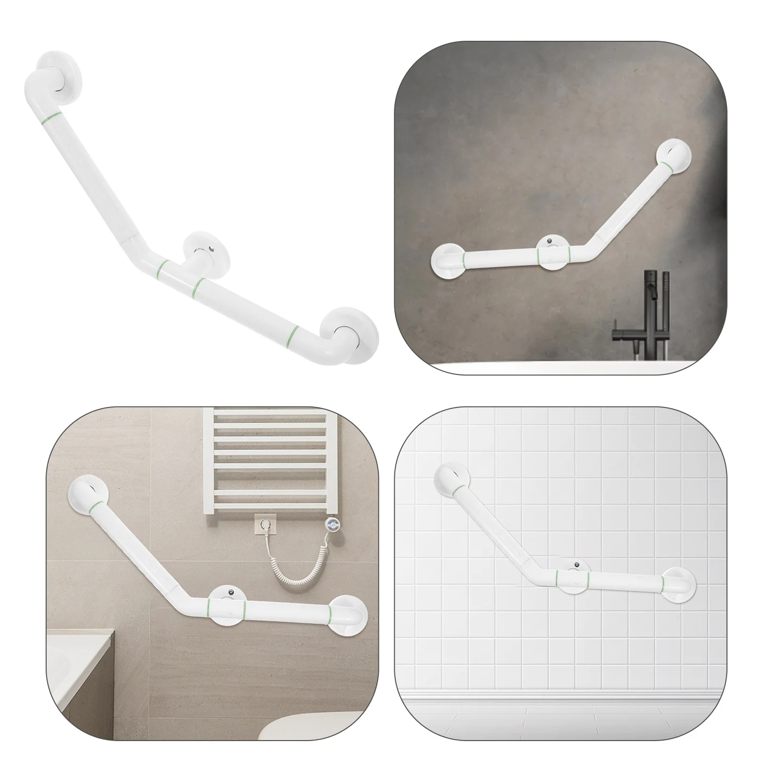 

Stainless Steel Safety H rail Grab Bars for Bathroom Shower Thickened Non Slip Elderly Bath Toilet Support H Durable Wear