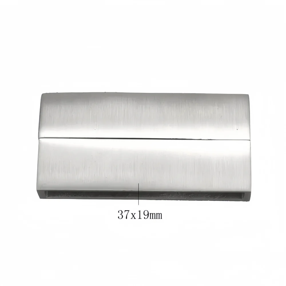 5Pcs Stainless Steel Magnetic Clasp 34x4mm Hole Leather Cord Bracelet Magnet Lace Buckle Necklace DIY Jewelry Making Accessories