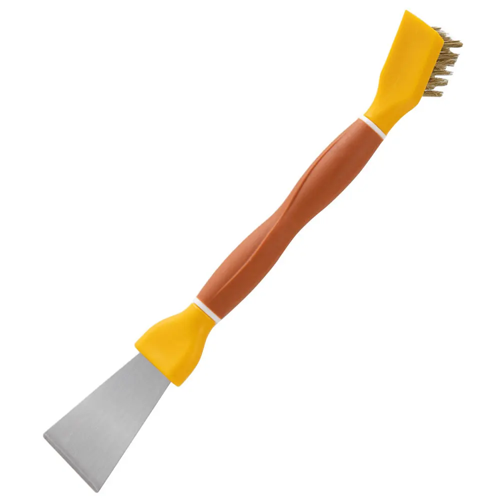 Multi-Function Double-Headed Cleaning Brush for Gas Stove Burners Ceramic Tiles Window Grooves Kitchen Utensils Pan Griddle Oven