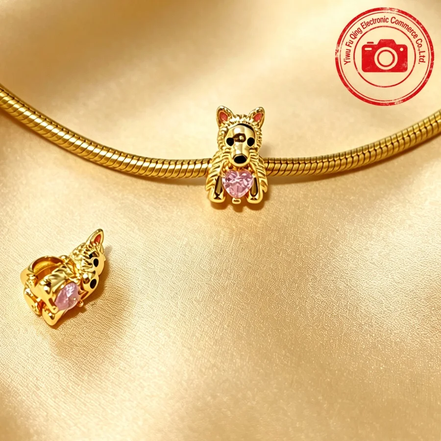 Hot Sale Pink Charms DIY Women Jewelry Gifts Daisy Flower Birthday Cake Cherry Blossoms Hearts Bow Beads Fit Original Bracelets - view 6