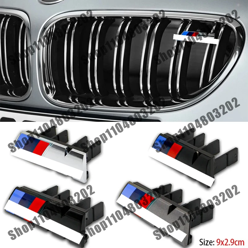 

For Baoma E46 X1 X2 X3 X4 X5 X6 F48 G01 E84 E83 F39 F30 M Logo ABS Car Styling Front Grille Badge Emblem Decoration Accessories