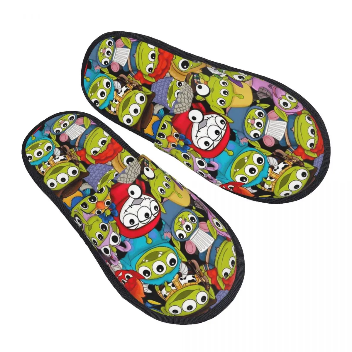 

Маленькие зеленые мужские инопланетяны «История игрушек», домашние хлопковые тапочки, нескользящие уютные шлепанцы из пены с эффектом памяти для гостиной