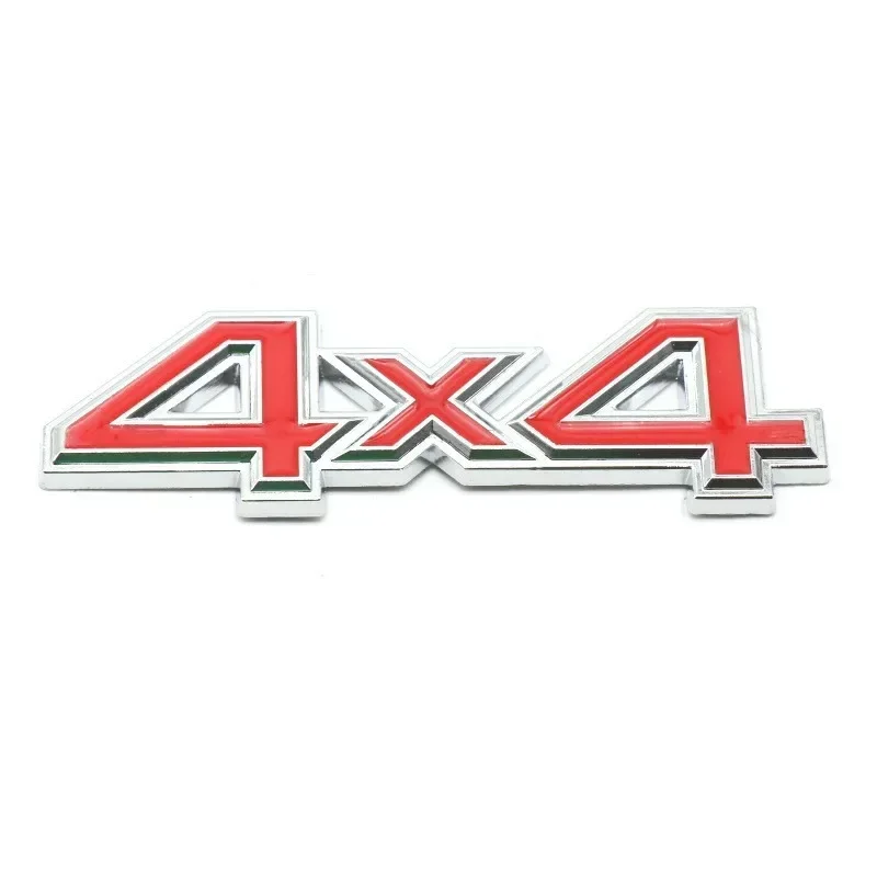 3D Metal Black Silver Red Logo 4X4 Emblem Car Fender Badge Trunk Decal For Jeep 4X4 Sticker Auto Accessories