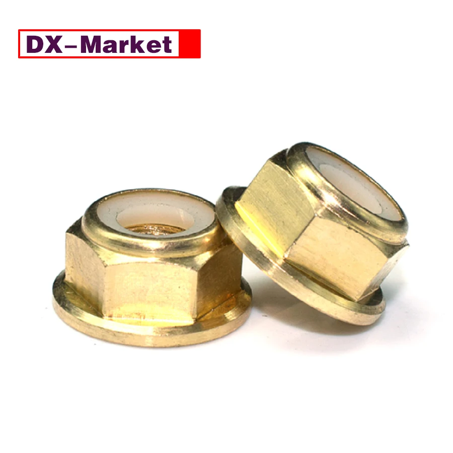 

M5 Brass Nylon Lock Nut , M2-M8 Flange Lock Nuts .B017