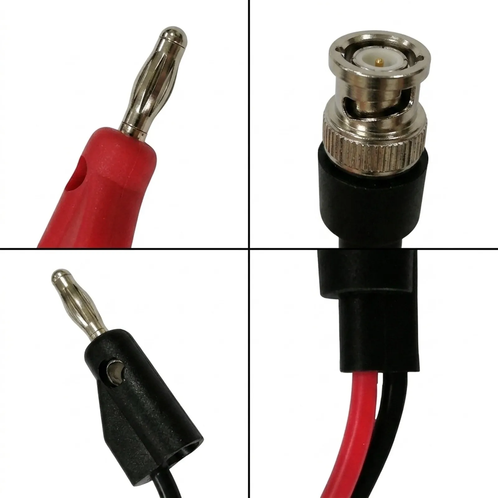 BNC Female To Multi Stacking Banana Test Cable 5A 30VAC For Oscilloscope Signal Generator Multimeter Probe Accessories