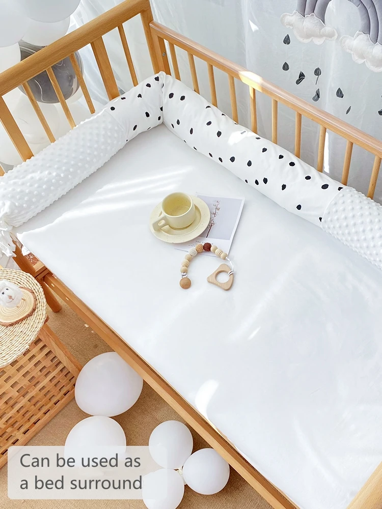 Baby Crib Anti Fall Bed Surround Children's Bed Fence Long Strip Cushion Baby Anti-collision Cushioning Soft Bag Side Sleeping