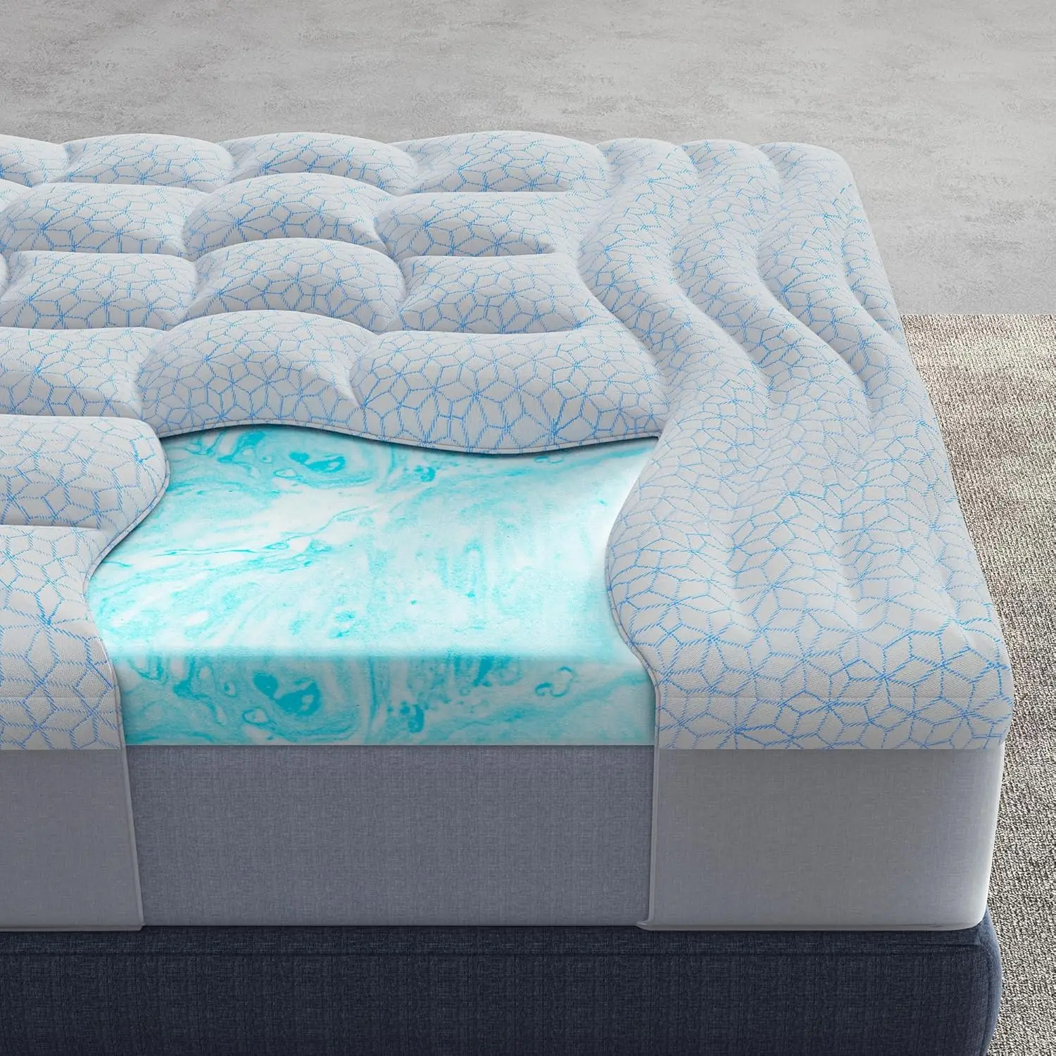 Memory Foam Topper - Surmatelas en mousse à mémoire de