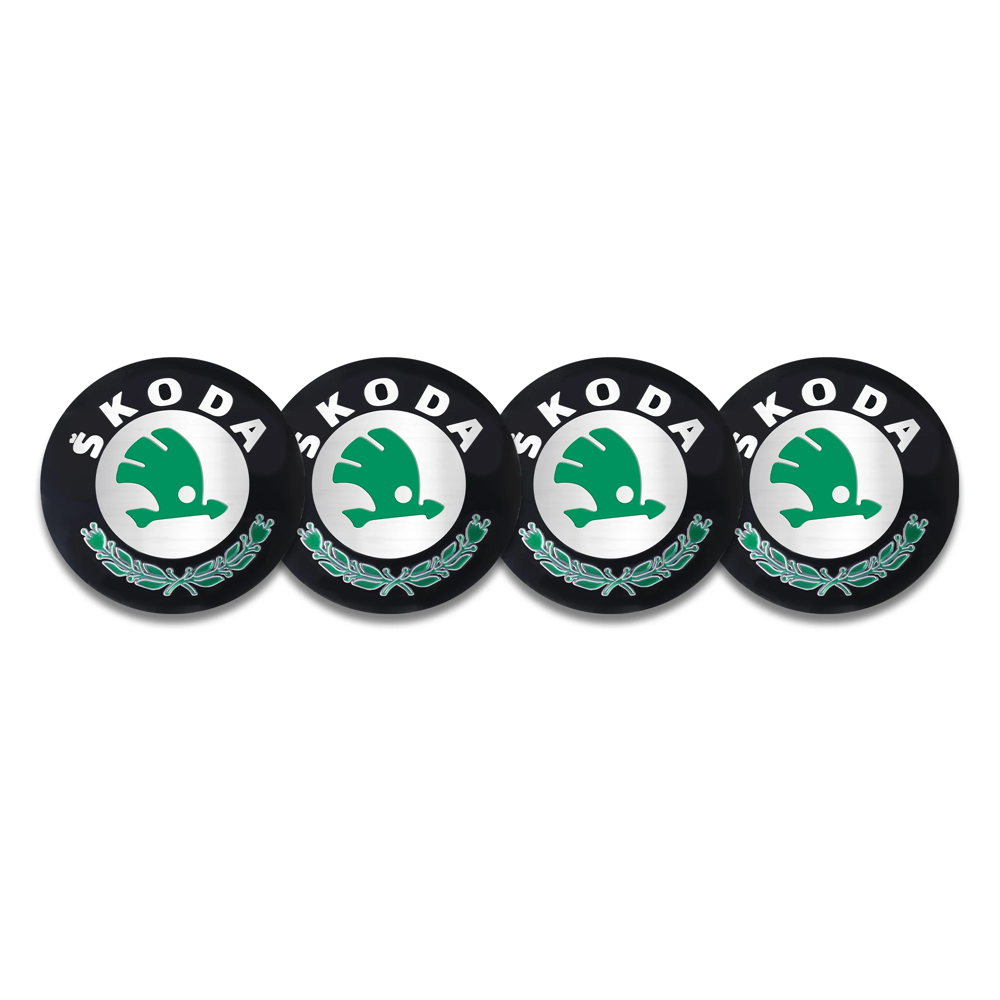 56/65mm Car Wheel Center Retrofit Sticker Hub Cap Accessories For Skoda Rapid Octavia S Kodiaq karoq Fabia Superb Scala Kamiq