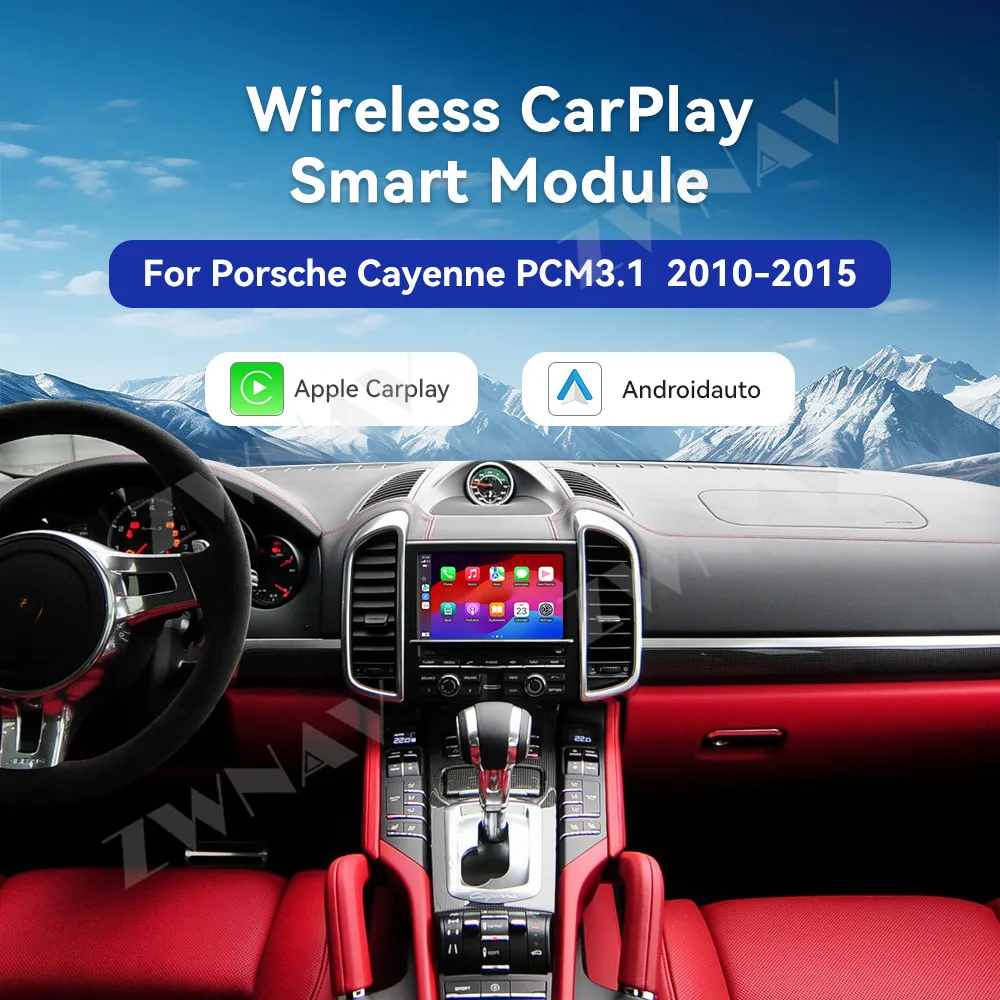 

Carplay Decoder Box for Porsche Cayenne 2010-2015 PCM3.1 Android Auto Mirror Link Airplay Smart Module - 2025 New Product