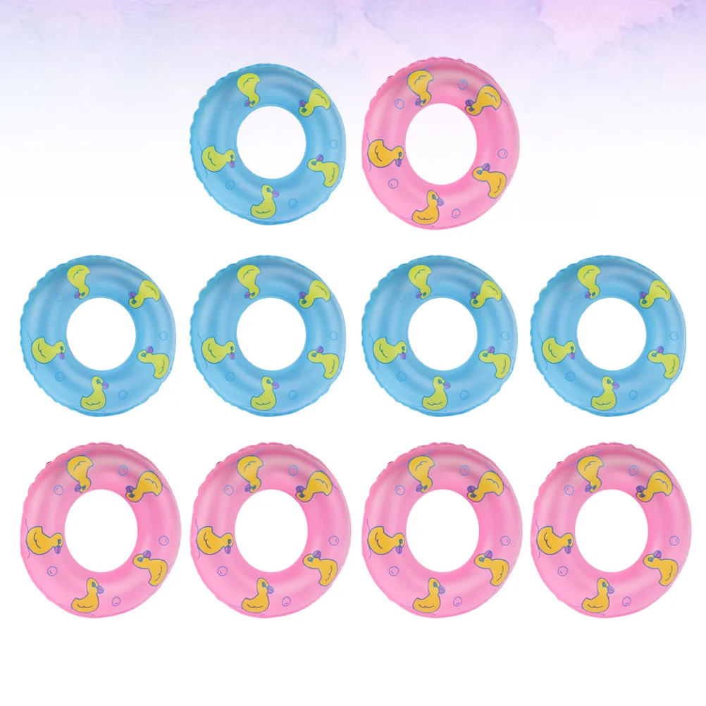 

10 Pcs Swim Ring for Boys Float Decorate Easy to Inflate Rings Swimming Aid Accessories