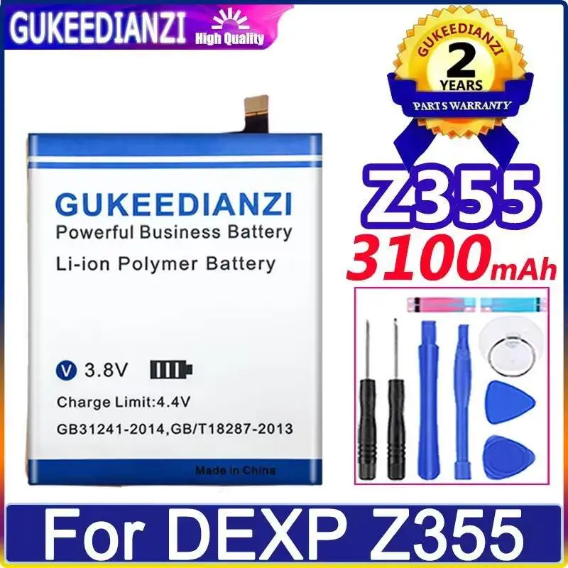

For Dexp Z355 Mobile Phone Battery 3100Mah High-Capacity