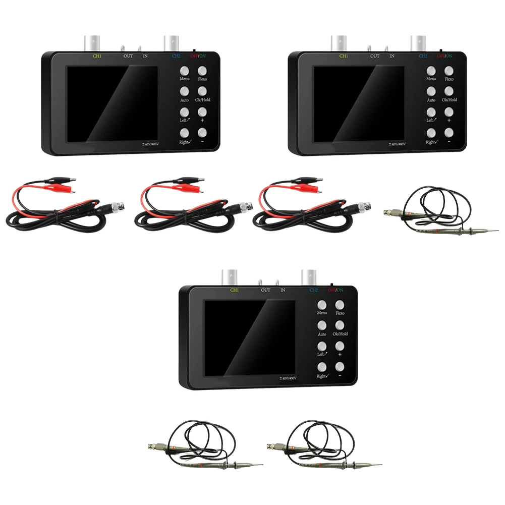 

Цифровой осциллограф с полосой пропускания 10 МГц, двухканальный, с генератором сигналов, для измерений и тестирования, аксессуар для измерительных приборов