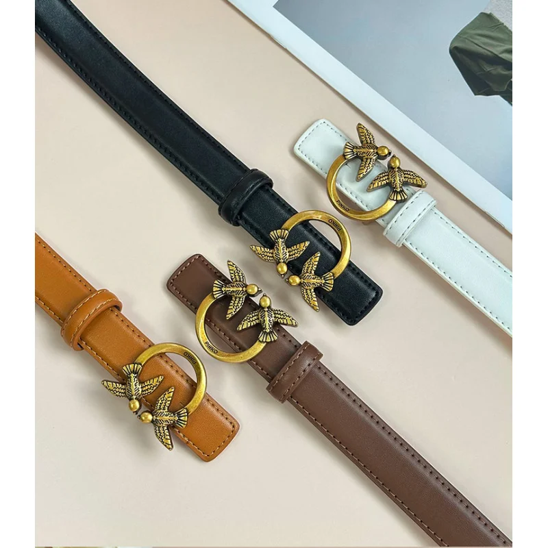 

Женский модный ремень с надписью, персонализированный, простой, из сплава, аксессуар для платья, доступен в нескольких цветах, уникальный стиль, элегантный.