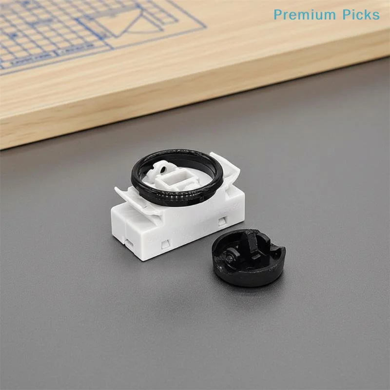 portable4PCS 43.409 Recessed Rocker Light Switch IP20 Rated Toggle Switch for Kitchen Under Counter Unit Lighting Fixtures