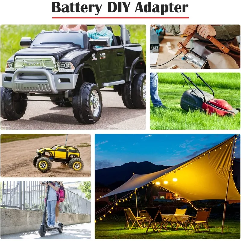 Step Down DC 20V to 12V Converter for Black Decker 20V Battery Adapter Power 10A 120W Inverter for DIY Power Wheel Converter et 6