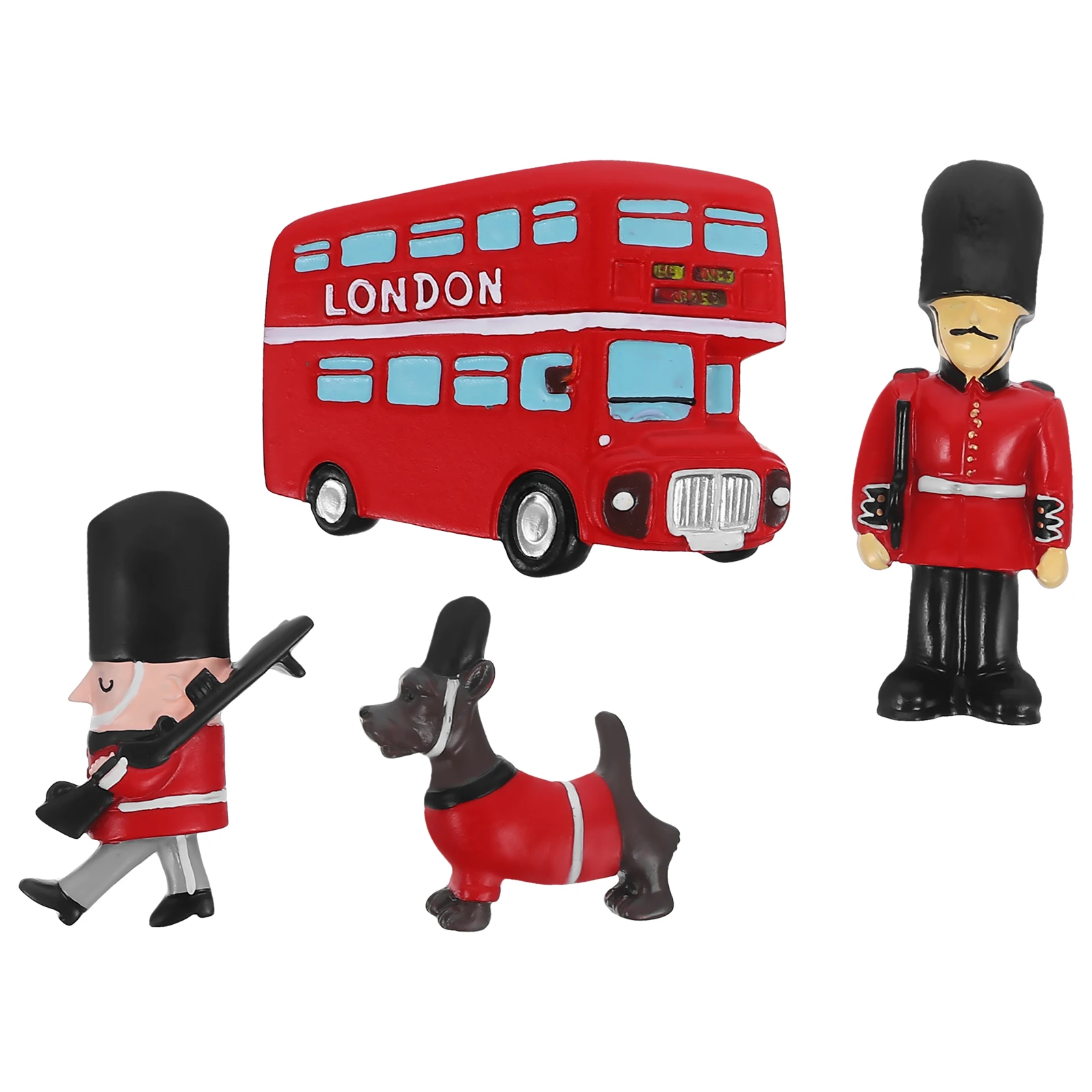 مغناطيس الثلاجة ديكورات على الطراز البريطاني ثلاجة المطبخ ملصق الثلاجة مادة الراتنج سطح أملس