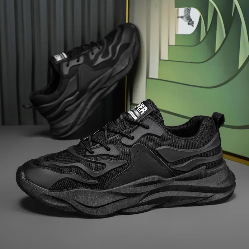 WHOHOLL Men Sneakers Mesh Casual Shoes Lac-up MAn Shoe Lightweight Vulcanize Shoes Walking Sneakers Man Running Gym Shoes 2025