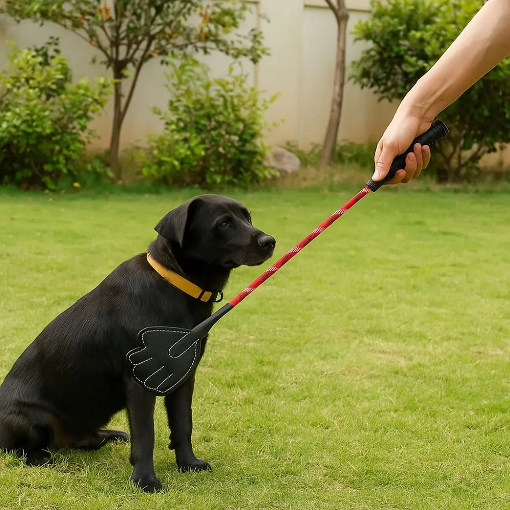 

Palm Shape Dog Training Whips Random Color Portable Pet Behavior Management Stick Durable Cat Teaser Wand for Cats and Dogs