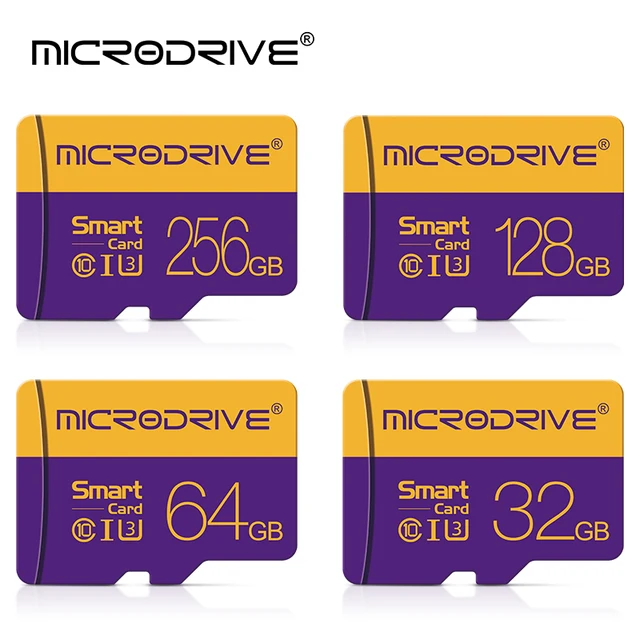 Karta pamięci Micro TF klasy 10 256 GB 128 GB 64 GB 32 GB Karta pamięci 16 GB 8 GB Szybka karta pamięci flash A1 Mini karta TF SD do smartfona Kamera