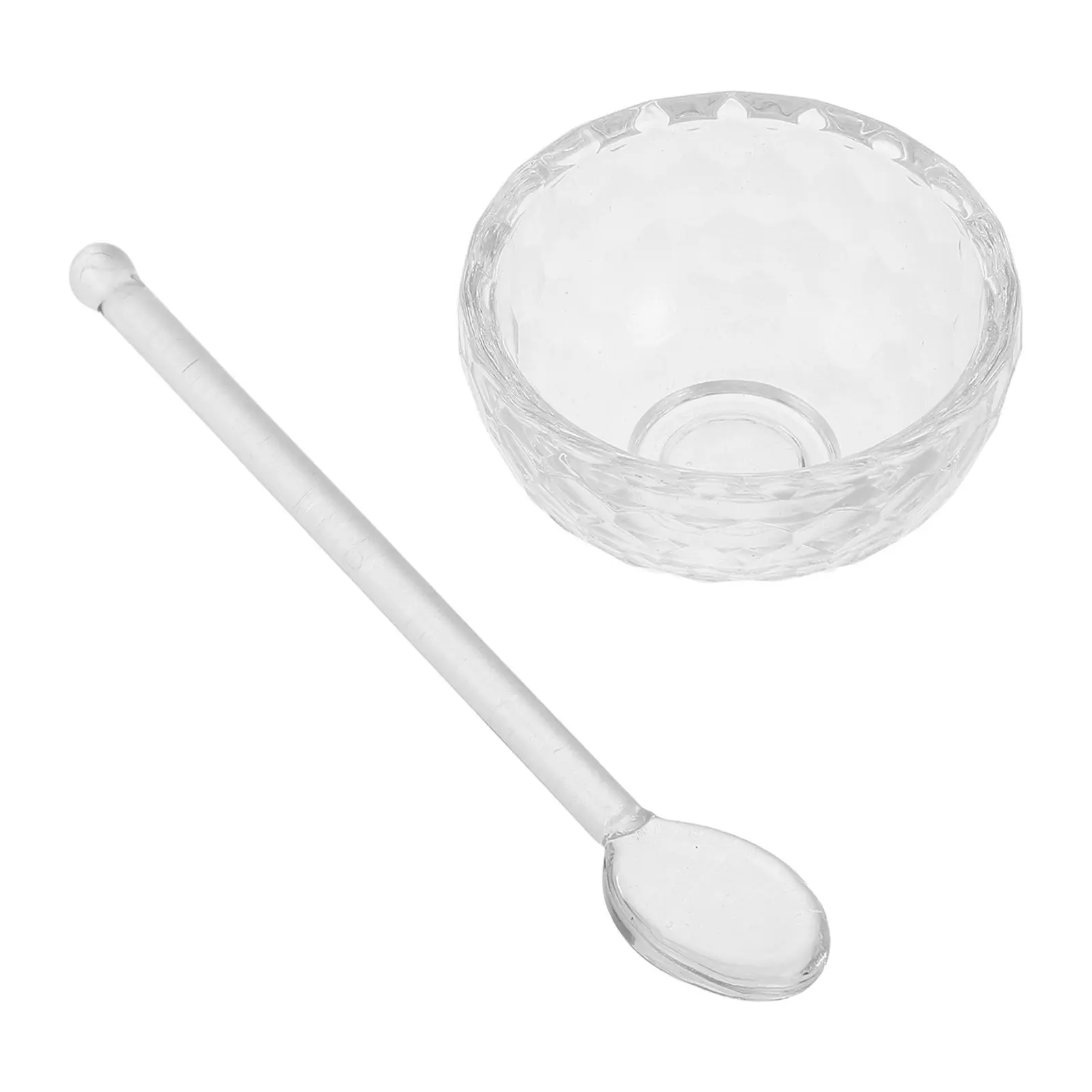 Clear Glass Facial Mixing Bowl Essential Oil Face Mask Tool Salon Spa Beauty Accessories for DIY Skincare