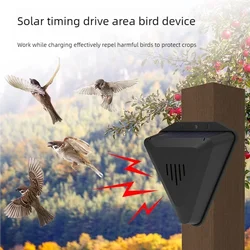 Solar-Alarmlampe, 6 LEDs, IP65, für den Außenbereich, wasserdicht, 129 dB, Bewegungsmelder, Alarmlicht, Vertreiben, Wolf, Wildschwein, Alarmsystem, Detektor