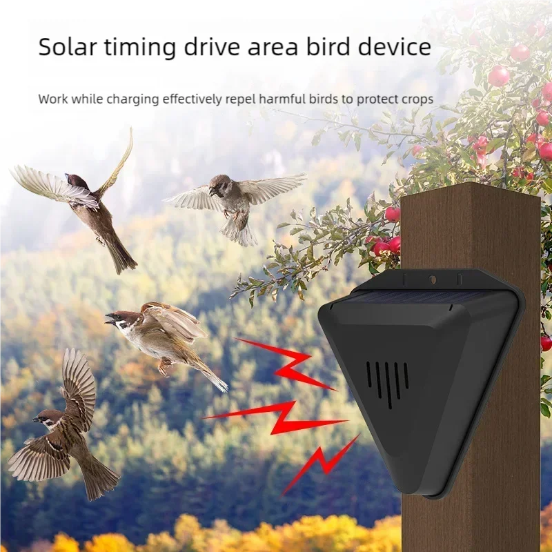 Solar Alarm Lamp 6LED IP65 Outdoor Waterproof 129dB Motion Sensor Alarm Light Drive Away Wolf Wild Boar Alarm System Detector