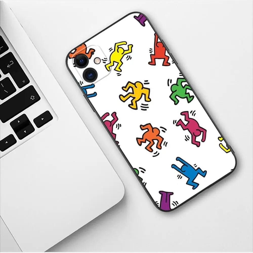 Graffiti Little Man Luxury New TPU Phone Case For Apple IPhone 13 12 11 14 Pro Max Mini XR X XS  Max 15 6 7 8 Plus SE 2020 Cover