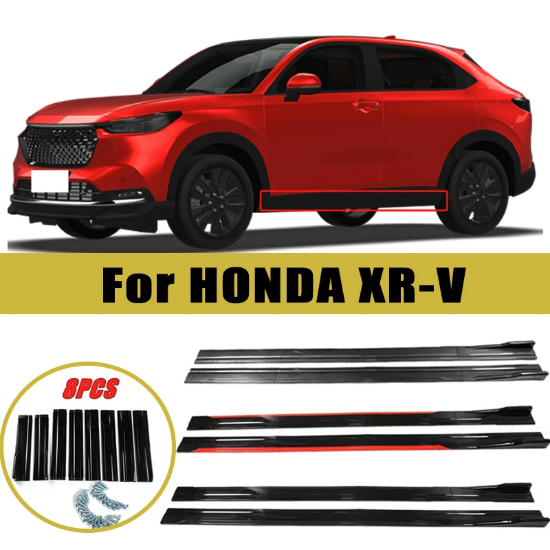 

Universal 2m/2.2m Car Side Skirt Extension SplitterBumper Racing Side Wing Bumper Lip Side Spoiler For HONDA XR-V Accessories