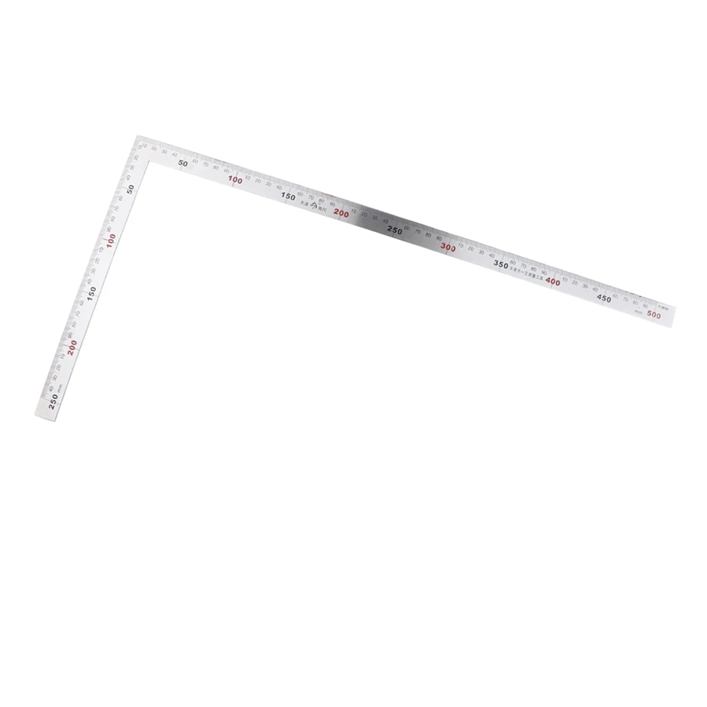 

Square Stainless Steel Measuring Ruler Precision Engineer Carpenter Tool 1Pc