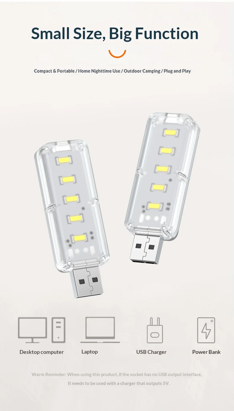 10LEDs USB Touch Dimming Night Light 5V Portable 3000K/6500K Bulb for Bedroom Study PC Laptop Mobile Power Bank Plug in Lighting