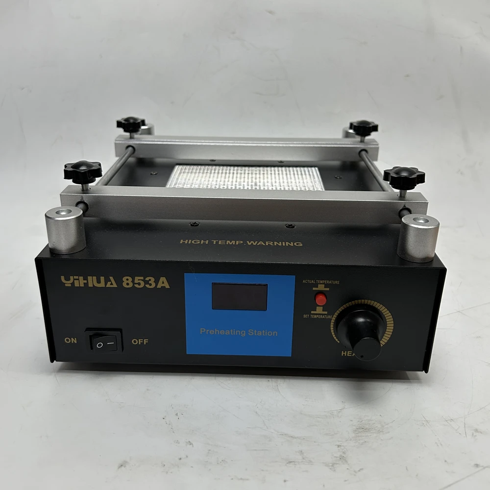 YIHUA 853A ESD BGA Rework Station 450W Digital Display IR Preheat Preheating Soldering Station PCB Desoldering 110V 220V