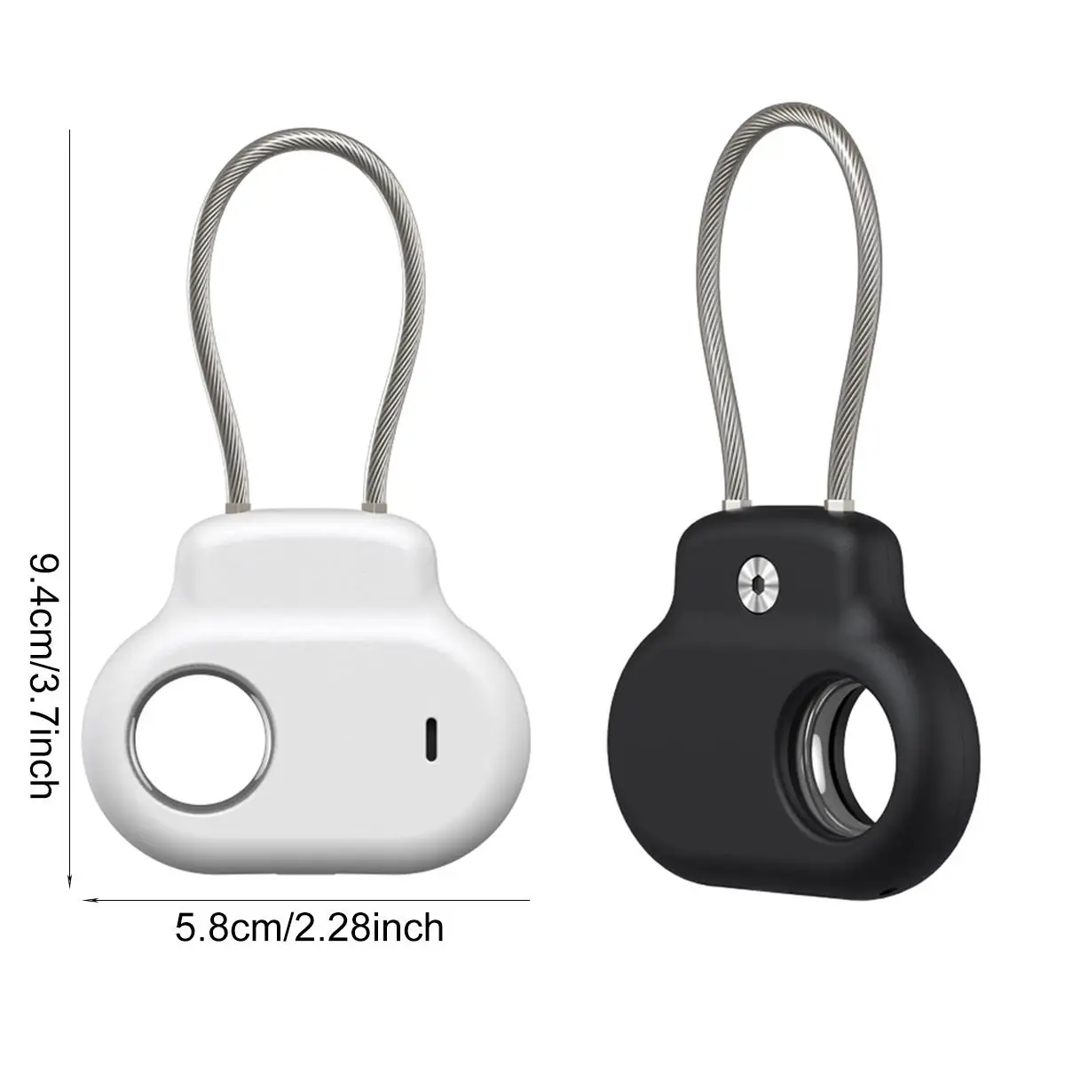 For Samsung Galaxy SmartTag2 XDcase Anti-Theft ABS Protective Case with Steel Strap