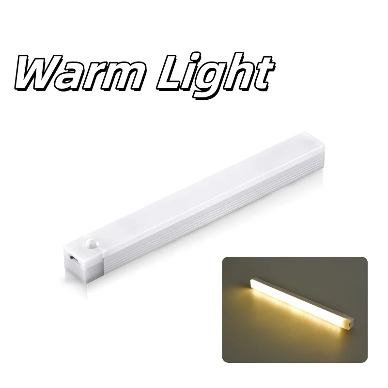 8/6/3/1pcs LED Motion Sensor Light Wireless LED Night Light Type C Rechargeable Light Cabinet Wardrobe Lamp Night LIght Lamps