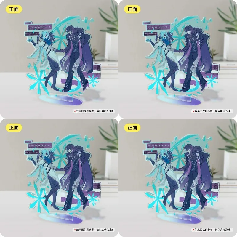 Figurine de cosplay Genshin Impact Regrator Il Dottore, support en acrylique, plaque décorative de bureau, ornement de bureau, cadeau de Noël