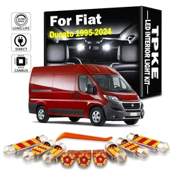 TPKE 12pcs Canbus Car Accessories LED Interior Trunk Glove box Light Kit For Fiat Ducato 1995-2023 2024 No Error Map Dome Bulbs