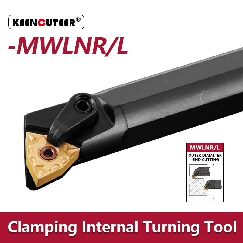 

Internal Turning Tool Holder -MWLNR/L Lathe Bar CNC Cutting Cutter S16Q-MWLNR S20R-MWLNR S25S-MWLNR for Precision Machining