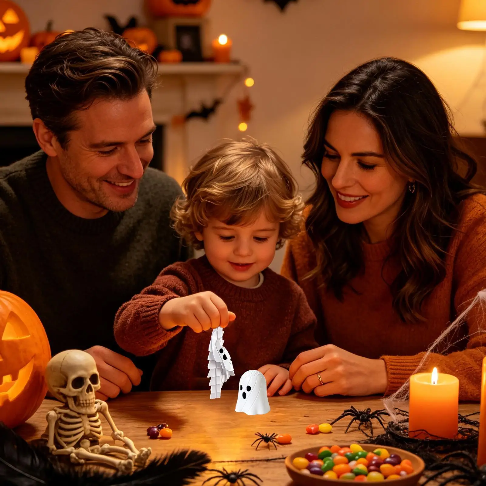 Halloween Stress Relief Toy Halloween 3D Printed Spiral Ghost Calming Game Kids Stress Relief Toy For Gathering Party Daily
