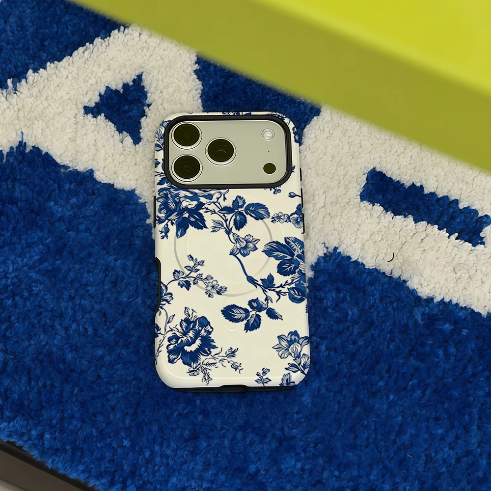 Vintage Blue Rose Phone Case F - Phone Cases Blue review and price
