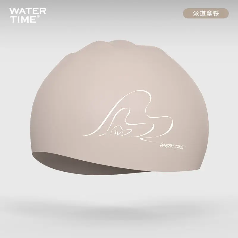 WaterTime Women's Large-Head Waterproof Silicone Swim Cap