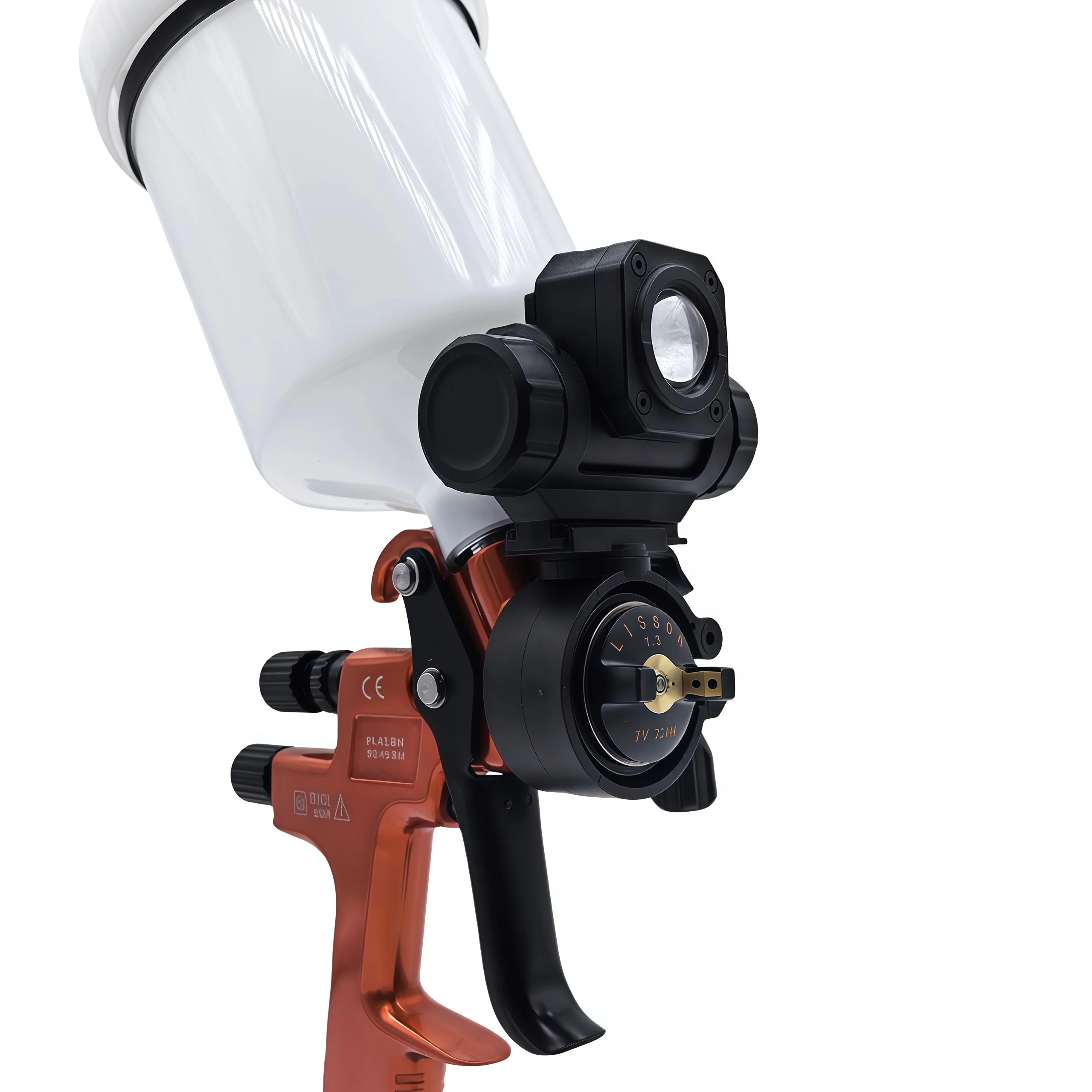 

Подсветка пистолета-распылителя — долговечная перезаряжаемая подходит для насадок 2,8–4,2 см с сумкой для хранения на молнии, водонепроницаемостью IPX4 для автоматической покраски