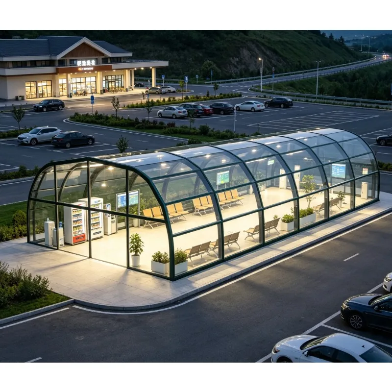 Modern Greenhouse Sun Room Four Season Sunroom with Aluminium and Tempered Glass 5 Years Waterproof Folding Mobile Glass Houses