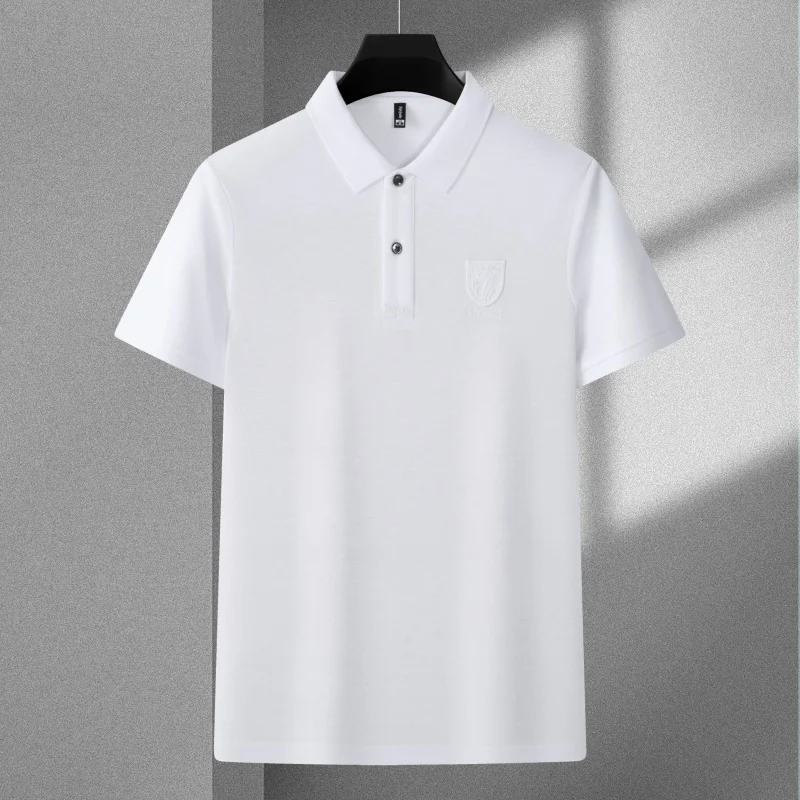 Men's summer high-quality embroidered Polo shirt new casual fashion breathable cool shirt T-shirt