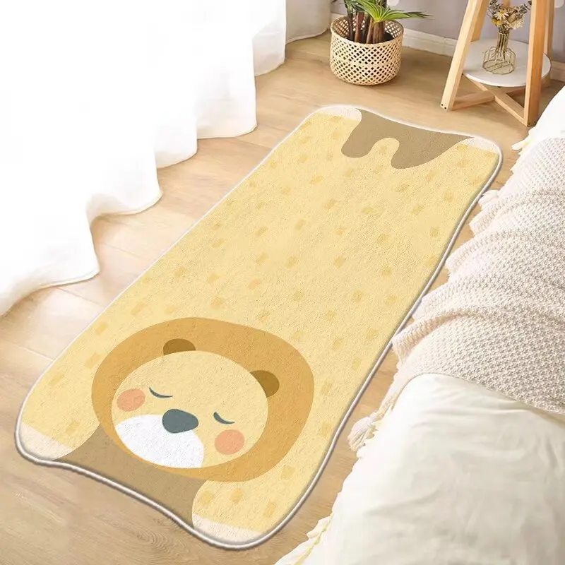Cartoon Alien Cute Bedroom Bedside Rug Soft Fur-like Material Balcony Living Room Sofa Imitation Cashmere Carpet Home Decor