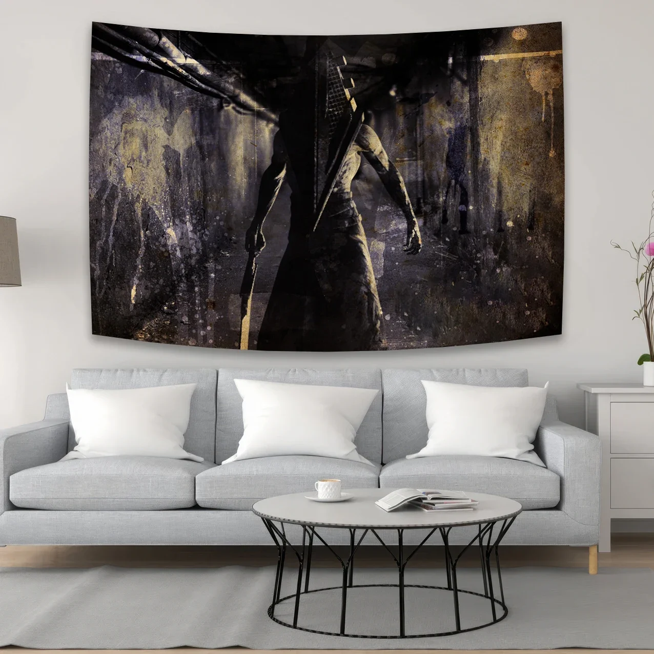Silents Hill Horrorfilm Charakter Wandteppich Wandbehang Raumdekoration Kunst Wandbehang Schlafzimmer Dekor