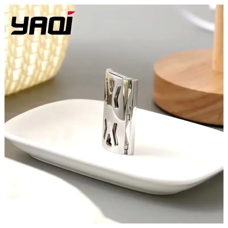 YAQI Razor Head For Men With 0.90mm Blade Gap 316 Stainless Steel Hollowed Sentinel ssp Polished Safety Razor Head Mens Gift