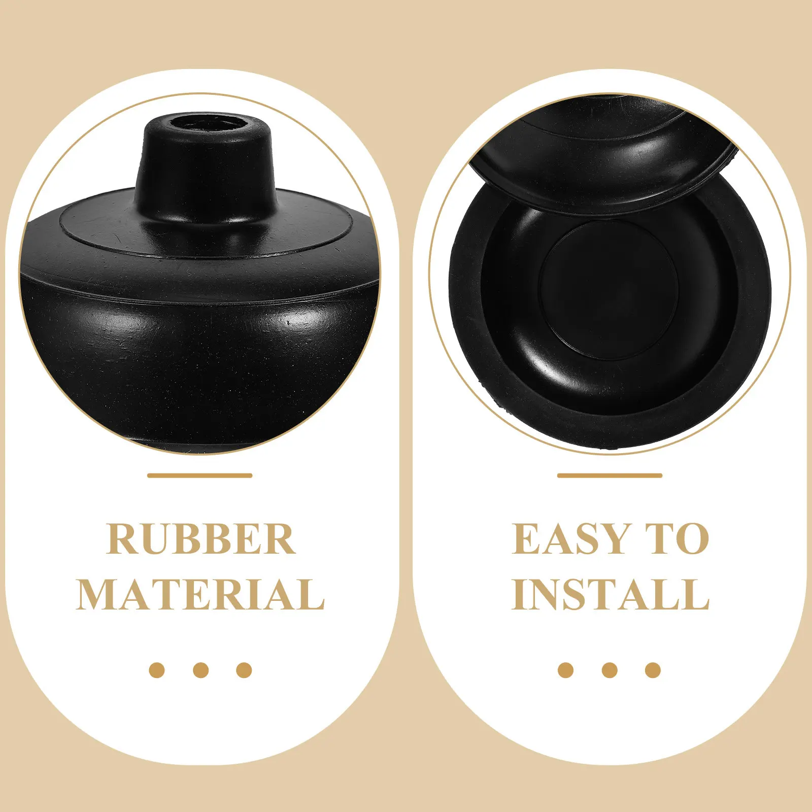 

2Pcs Daily Use Plunger Replacement Rubber Force Cups for Toilet and Bathroom Versatile Easy Clean Clog Remover Household Plunger