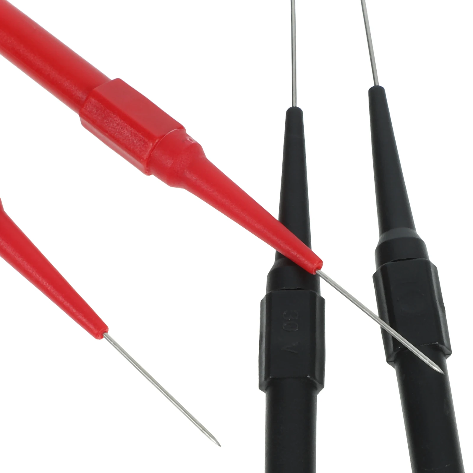 4Pcs Multimeter Lead Piecing Needle Pin Back Automotive Circuit Test Tool Durable Copper Stainless Steel Pa Material