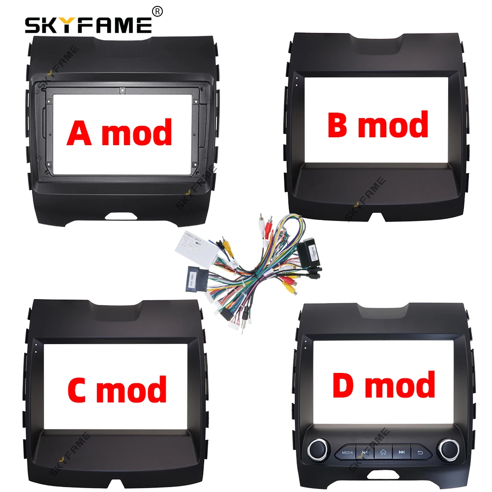 

SKYFAME автомобильная рамка, адаптер для фасции, декодер Canbus Box, Android радиоприемник, комплект панели для Ford Edge S-MAX Ranger