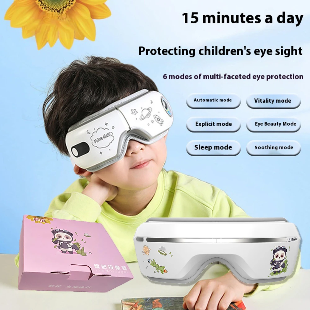 

Electric Steam Eye Mask 3D Massage Hot Compress Smart Timing Sleep Shading Sleeping Mask Eye Relief Children's Birthday Gift ﻿